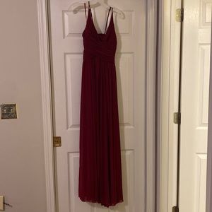 Maroon Bridesmaids dress